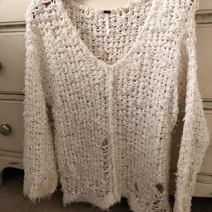 Free People Sweater White Size XS